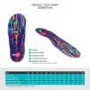 MAZBIT DOUBLE KID orthopedic insoles for children for valgus heel