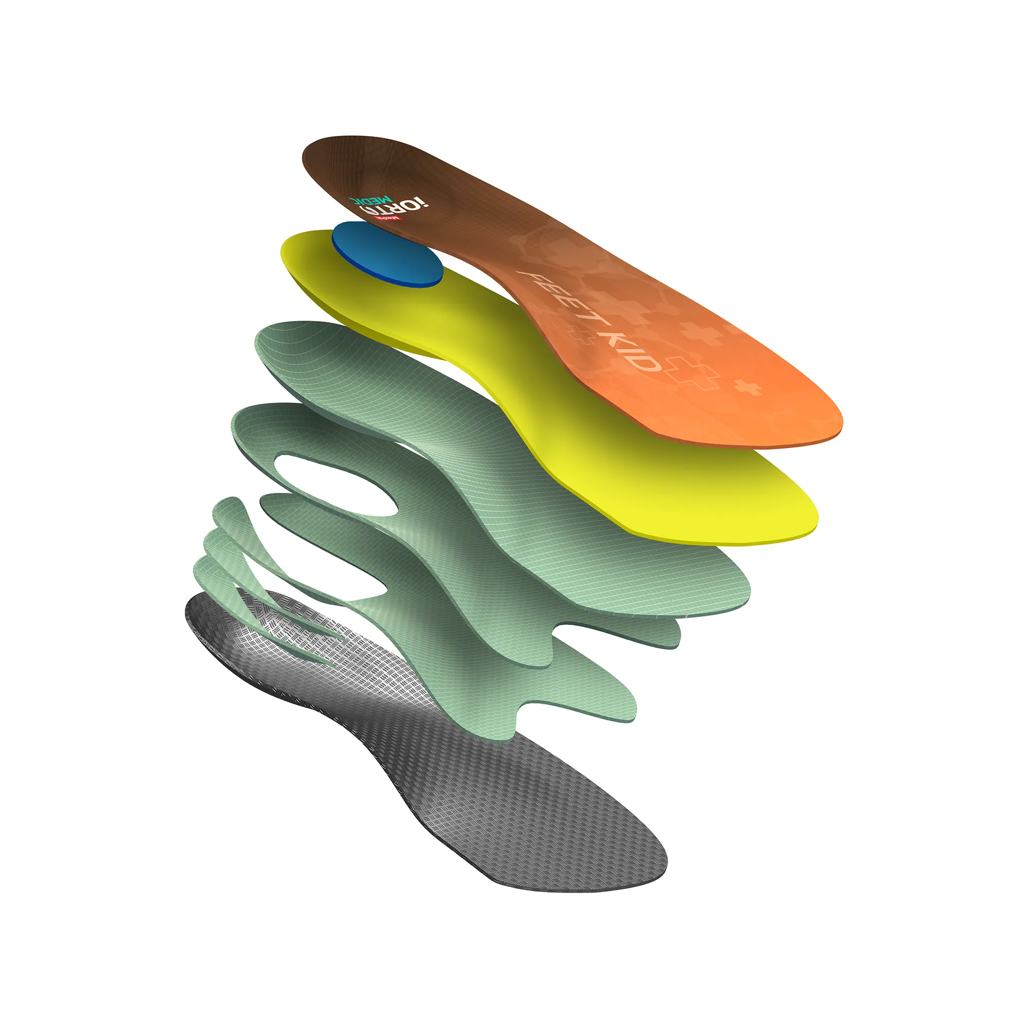 MAZBIT FEET KID 2/3 orthopedic insoles for children for valgus heel