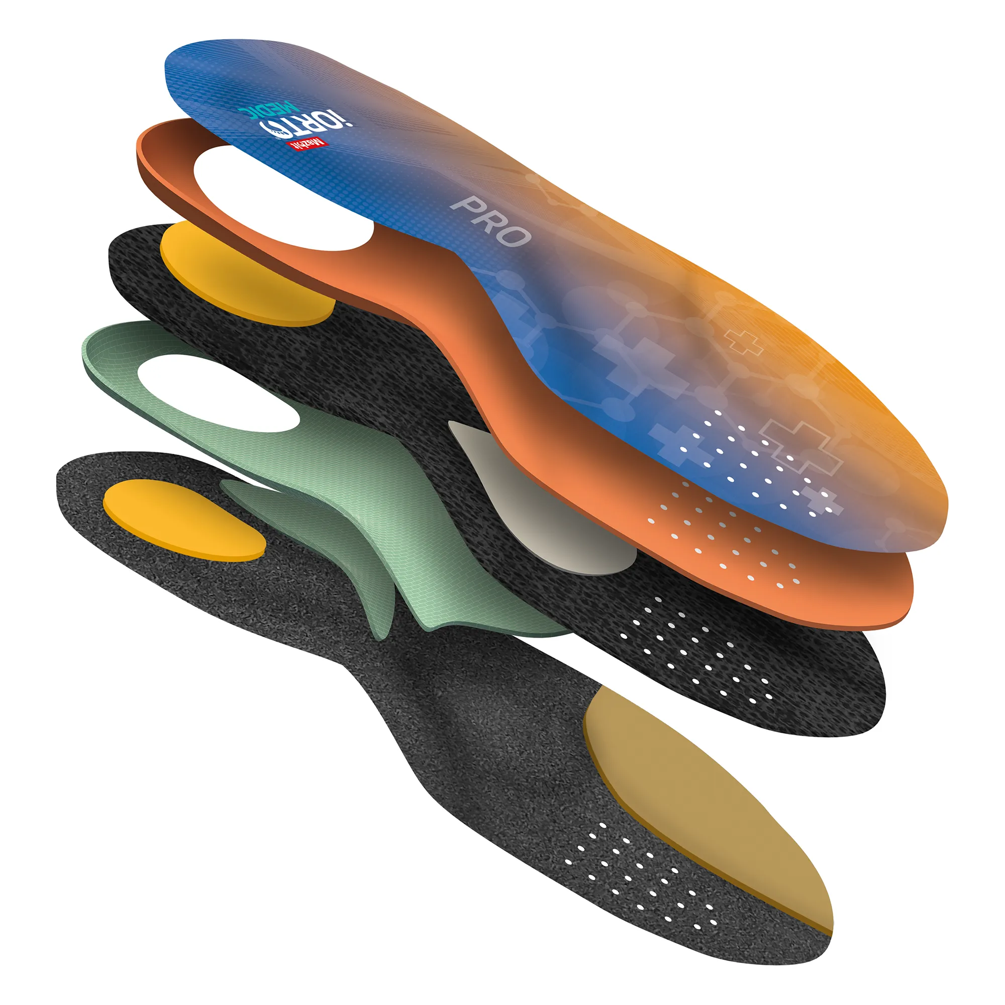 MAZBIT PRO orthopedic insoles stabilizing relieving