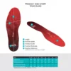 MAZBIT TEAR SLIM orthopedic insoles for transverse flat feet